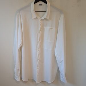 Houdini Men's White Long Sleeve Button Up Shirt Size XXL Sweden